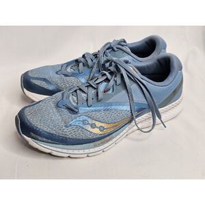 Saucony Kinvara 9 Blue Womens Lace Up Running Shoes Size US 10